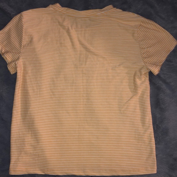 Yellow and white stripped t-shirt - Picture 3 of 3